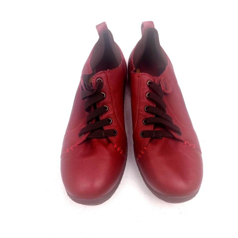 Born Althea D11605 Red Leather Woman's Shoes Size 9.5 M - Picture 5 of 10